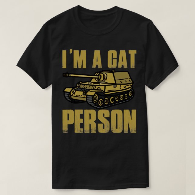 Im a cat person T-Shirt (Design Front)