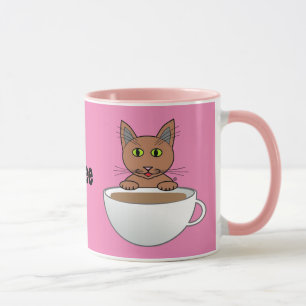 I'm a Cats and Coffee Kinda Gal! Cartoon Cat Mug