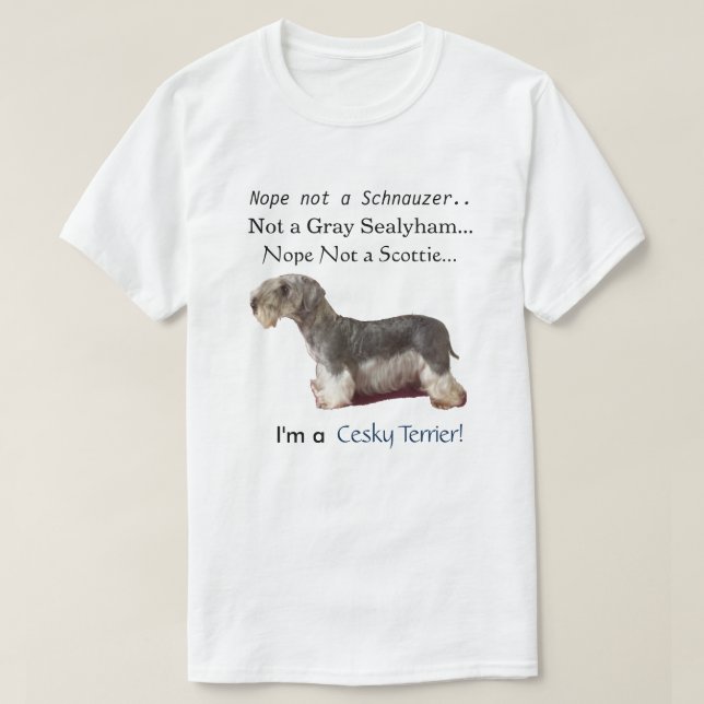 I'm a Cesky Terrier T-Shirt (Design Front)