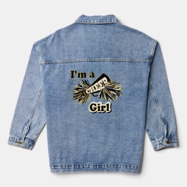 I'm A Cheer Girl  Denim Jacket (Back)