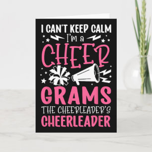 I'm A Cheer Grams Of A Cheerleader Grams Grandma  Card