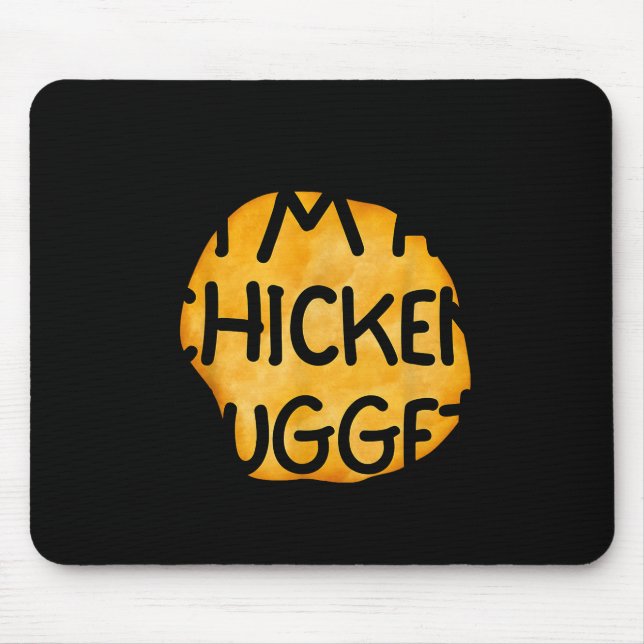 I'm A Chicken Nugget Funny Lazy Easy Halloween Cos Mouse Mat (Front)