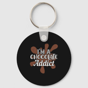 I'M A Chocolate Addict Key Ring