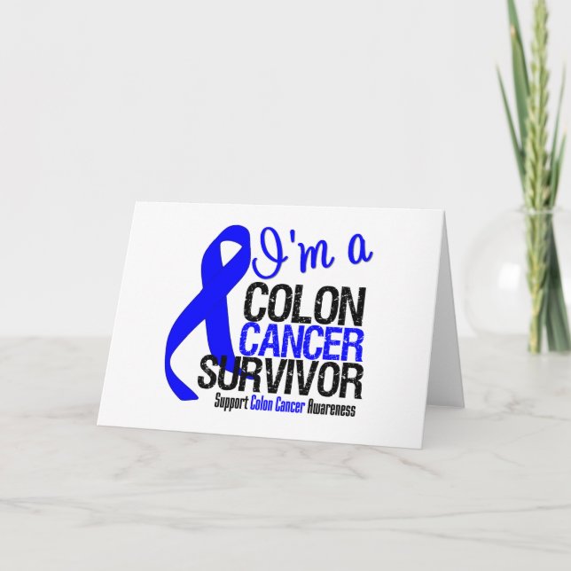 I'm a Colon Cancer Survivor Card (Front)