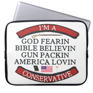 I'M A CONSERVATIVE LAPTOP SLEEVE