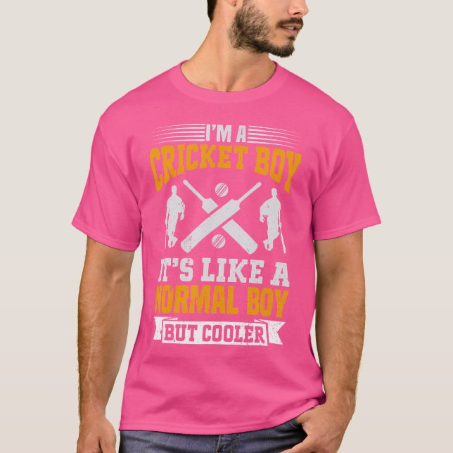I'M A Cricket Boy Cricket Boy T-Shirt (Front)