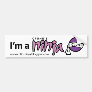 I'm a Crohn's Ninja Bumper Sticker