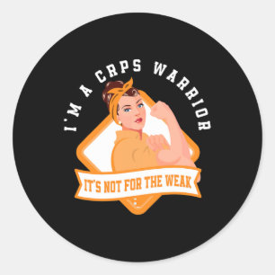I'm A Crps Warrior Fighter Rsd Crps Awareness Classic Round Sticker