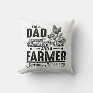 I'm A Dad and A Farmer Farming Cushion