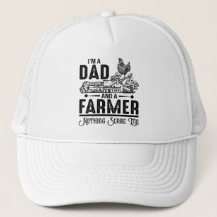 I'm A Dad and A Farmer   Farming Trucker Hat