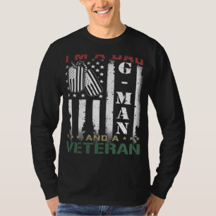 I'm A Dad G man And A Veteran Nothing Scares Me Fl T-Shirt