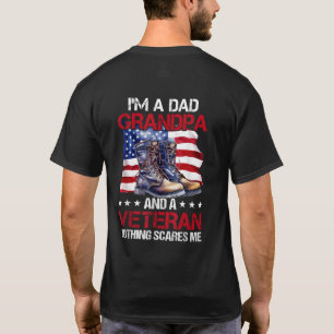 I'm A Dad Grandpa And Veteran America Veterans Day T-Shirt