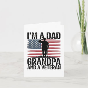 I'm A Dad Grandpa and Veteran Nothing Scares Holiday Card