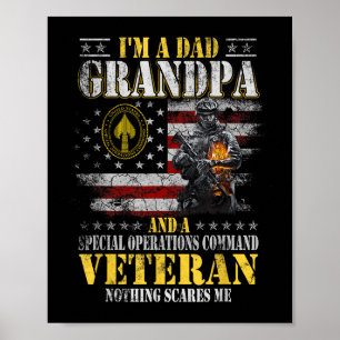 Im A Dad Grandpa Special Operations Command Socom Poster