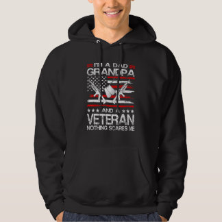 Im A Dad Grandpa Veteran Fathers Day Hoodie
