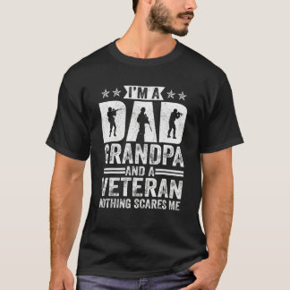 I'm A Dad Grandpa   Veteran Father's Day T-Shirt