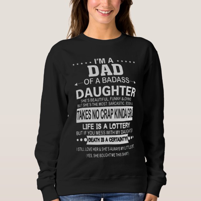 I'm A Dad Of A Daughter She Bought Me Father Sweatshirt (Front)