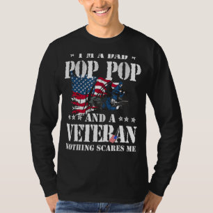 I'm A Dad Pop Pop Veteran Father's Day Men T-Shirt