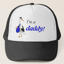 "I'm a daddy!" hat with the Delivery Stork