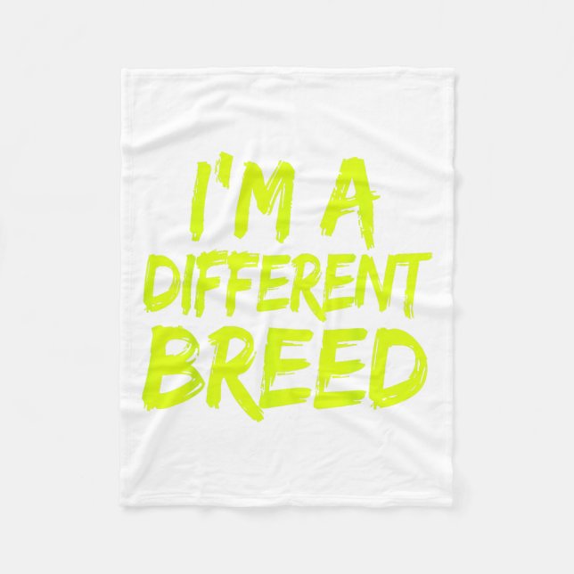I'm A Different Breed _ Ec Motivational Work Out  Fleece Blanket (Front)