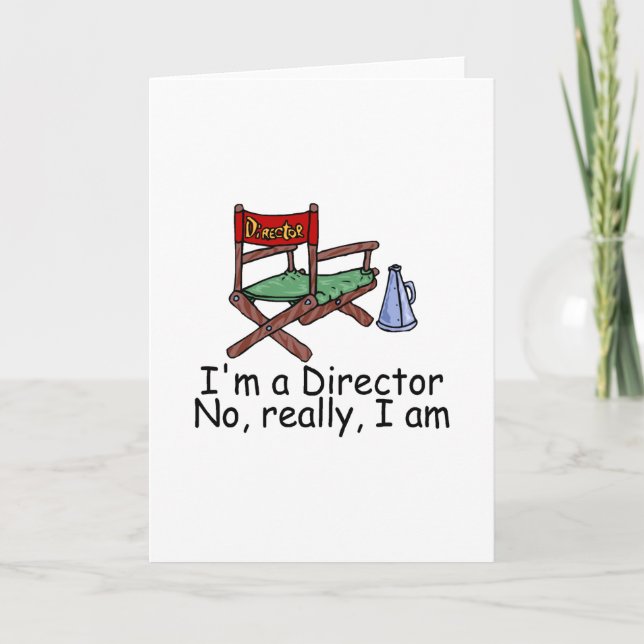 Im a Director No Really I Am Holiday Card (Front)