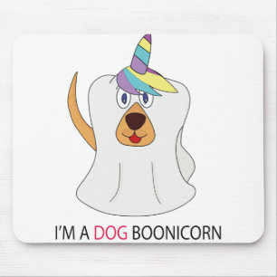 I'm a Dog Boonicorn Cute Ghost Unicorn Mouse Mat