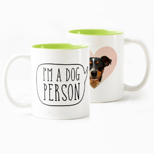 I'm A Dog Person   Personalised Add Your Photo Two-Tone Coffee Mug