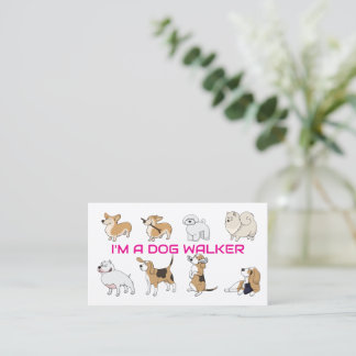 I'm a Dog walker Business Card