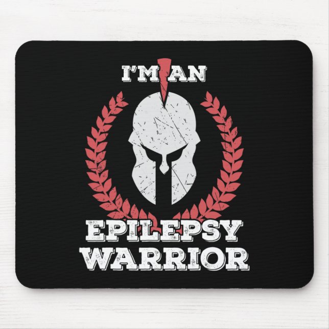 I'm a Epilepsy Warrior Epilepsy Awareness  Mouse Mat (Front)