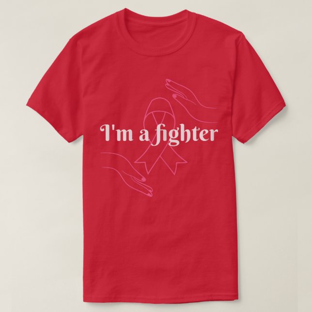 I'm a Fighter, Breast Cancer Awareness Design, Coo T-Shirt (Design Front)