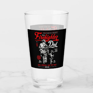 I'm A Firefighter Dad Glass