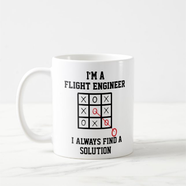 Im A Flight Engineer I Always Find A Solution Mug (Left)