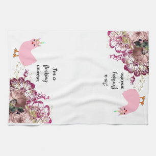 I'm a Flocking Unicorn Chicken Kitchen Towel