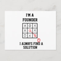 Im A Founder I Always Find A Solution  Postcard