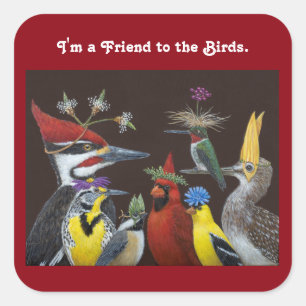 I'm a Friend to the Birds stickers