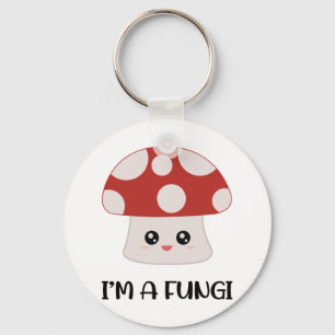 I'm a Fungi Fun Mushroom Key Ring
