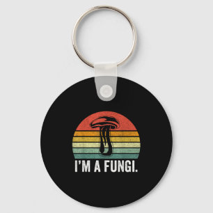 I'm A Fungi Shirt Funny Mushrooms Fun Guy Pun Biol Key Ring