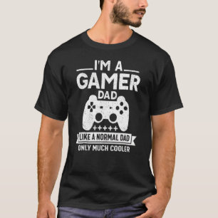 I'm A Gamer Dad Retro Style Video Game  Dad Father T-Shirt