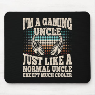 I'm A Gaming Uncle Funny Video Gamer Gaming Retro Mouse Mat