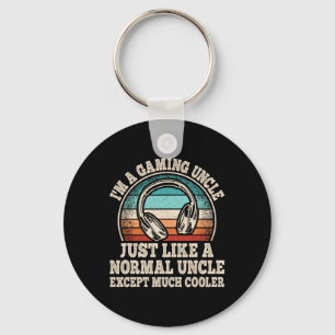 I'm A Gaming Uncle Video Game Funny Gamer Cool Unc Key Ring