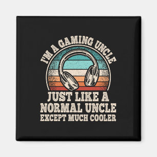 I'm A Gaming Uncle Video Game Funny Gamer Cool Unc Magnet