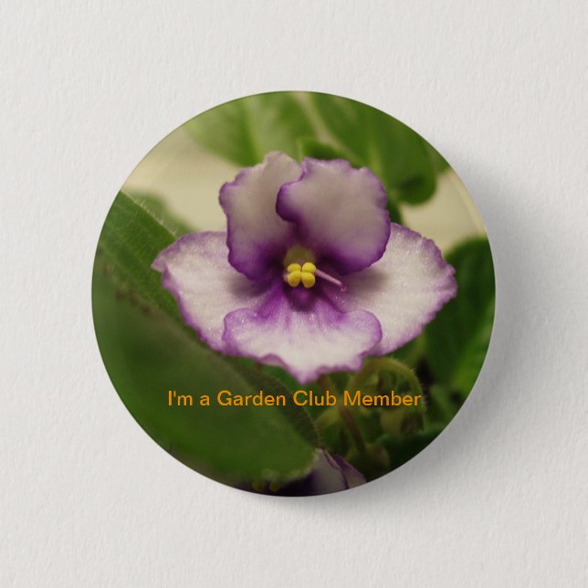 I'm a Garden Club Member 6 Cm Round Badge (Front)