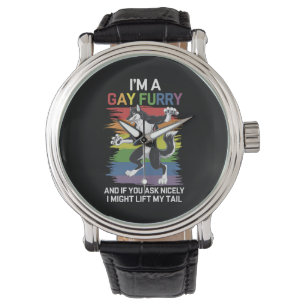 I'm A Gay Furry Fox Rainbow LGBTQ Pride Watch