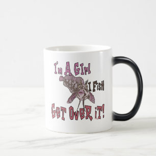 I'm a Girl  I Fish Get Over it Magic Mug