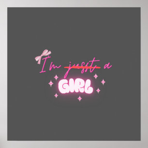" I'm a GIRL " Poster