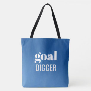 I'm A Goal Digger Blue Gradient Tote