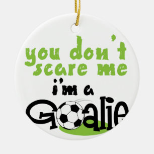 Im A Goalie Ceramic Tree Decoration