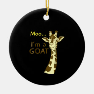 I'm A Goat Cool Confusing Giraffe Ceramic Tree Decoration