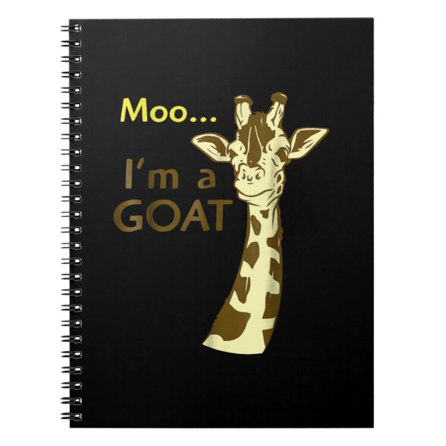 I'm A Goat Cool Confusing Giraffe Notebook (Front)