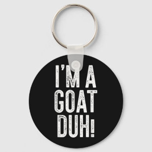 Im A Goat Duh Shirt Kids Men Women Goat Costume Key Ring